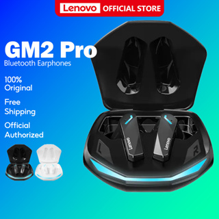 Fone De Ouvido Sem Fio Lenovo GM2 PRO Com Bluetooth 5.3 Som Estéreo HD Luzes RGB Low Latency True Wireless Earphone With mic Handfree TWS