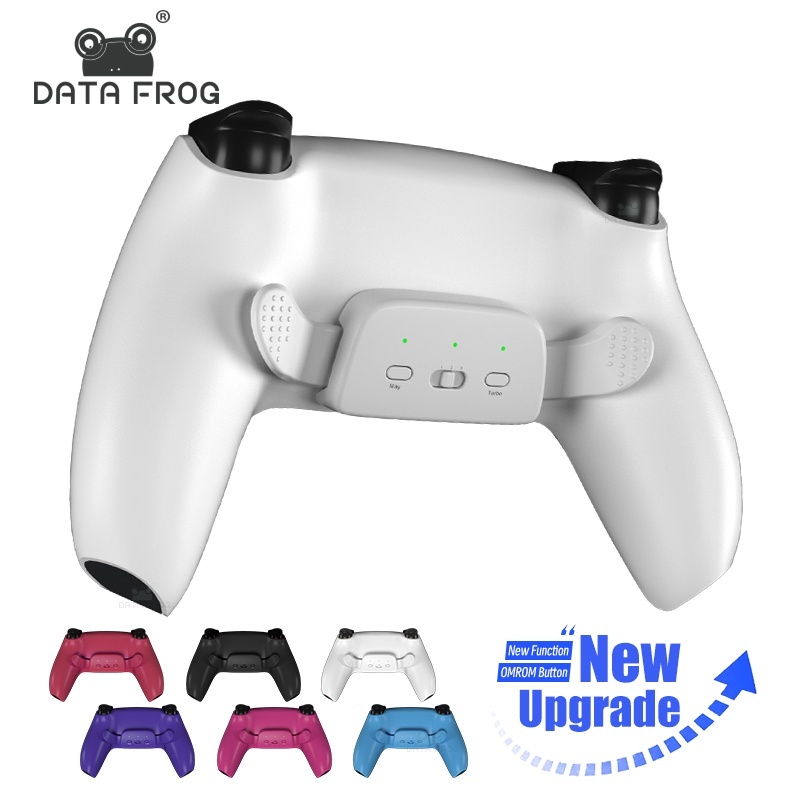 Botão Data Frog Back Para Pás Traseiras Do Controlador PS5 Com kit De Remap PlayStation 5 Gamepad Turbo Firing Function 010-030
