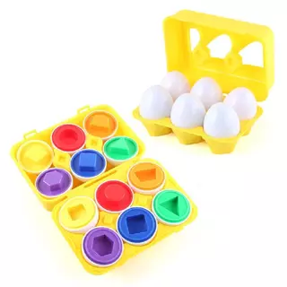 6PCS Ovos Inteligentes Mistos Em Forma De 3D Jig Puzzle Games Montessori Brinquedos De Aprendizagem HOT