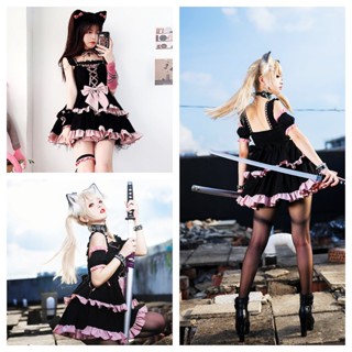 Saia Lolita japonesa para mulheres, lindo vestido Lolita, roupa