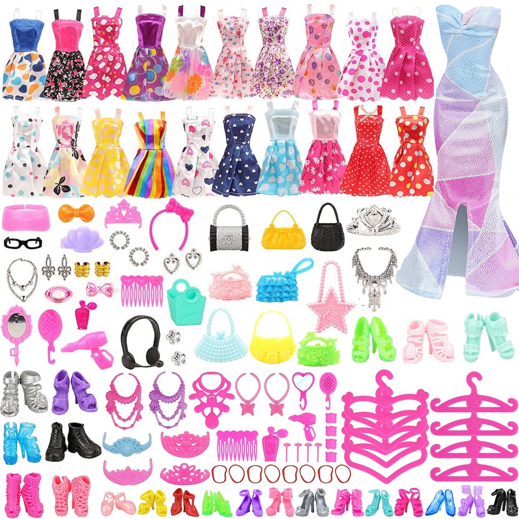 Barbie doll store clothes and shoes