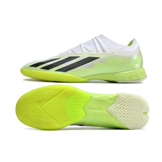 Chuteira De Futsal Bola de futebol Masculino Messi x CRAZYFAST.1 IC BOOTS Sapatos De Futebol green black
