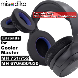 misodiko Substituição Atualizada De Earpads Para Cooler Master MH670/MH751/MH752 Fone De Ouvido Jogos