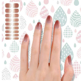 24PCS Adesivos Monocromáticos Gradientes Semi Curados Em Gel De Unhas em Oferta na Shopee