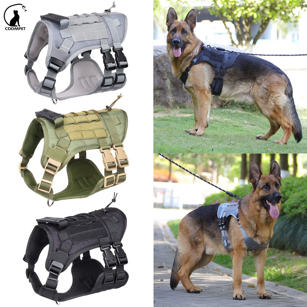 Colete Coleira De Peitoral Para Cachorro Animais De Estimação Com Cabo Arreios Cães Médio Grandes