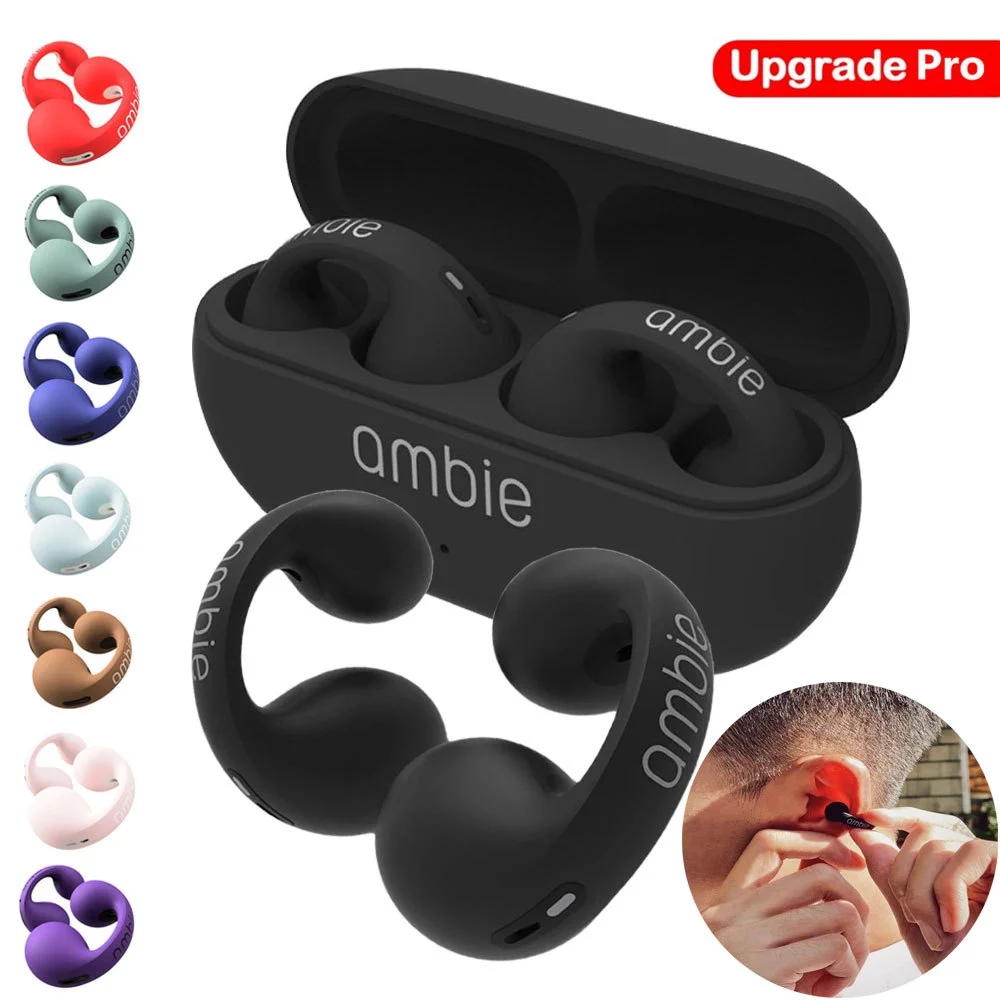 Fone De Ouvido Sem Fio Ambie Sound Earcuffs Bluetooth 5.2 IPX5 Fone Esporte À Prova D'água Com Microfone em oferta na Shopee Fone De Ouvido Sem Fio Ambie Sound Earcuffs Bluetooth 5.2 IPX5 Fone Esporte À Prova D'água Com Microfone