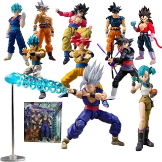 SHF Bola De Dragão Z Figuras SHFiguarts Filho Goku Gohan Bulma Gogeta Vegetto Troncos Vegeta IV Kuririn Kame Sennin Hercule Ação Figura Colecionável Modelo De Brinquedos