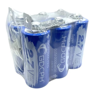 Novo Super Capacitor 500F 16V (3.000f 2.7V x 6 peças conexão da série) tela e interruptor de instalação