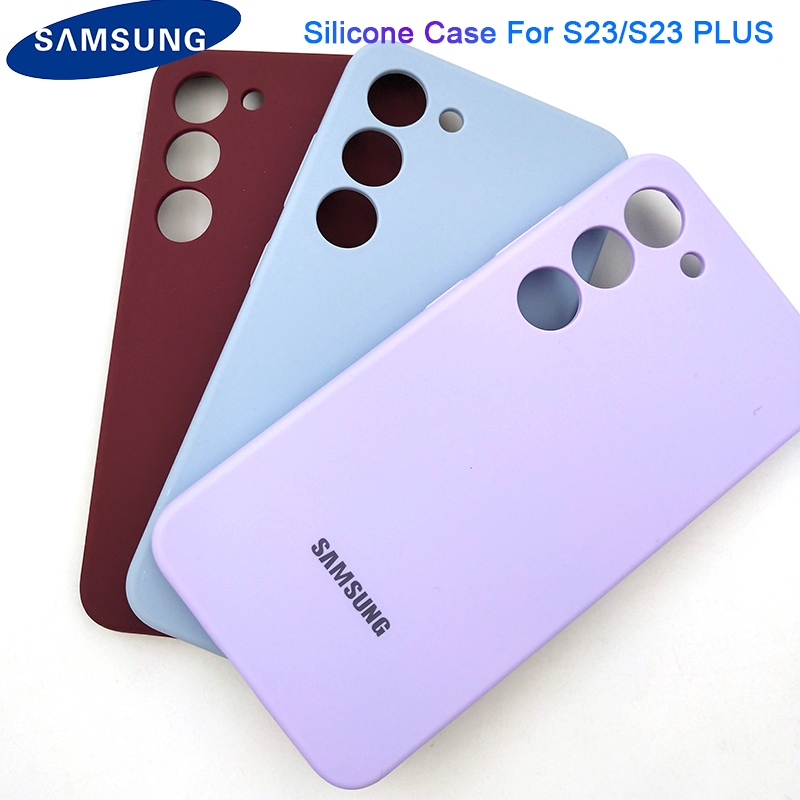 Capa Protetora De Silicone Orignal Samsung Silky And Soft-Touch Full Para Galaxy S23/S23 PLUS