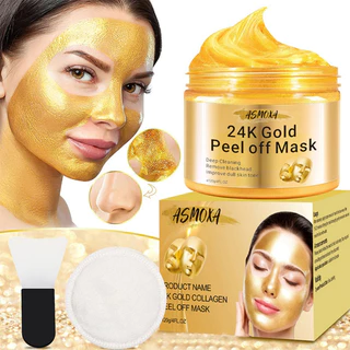 24K Ouro Descascar Máscara Limpeza Profunda Remover Cravo Anti Acne Controle De Óleo Hidratante Facial 120g