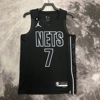 NBA Jersey Brooklyn Nets Kevin Durant Basquetebol Preto Masculino