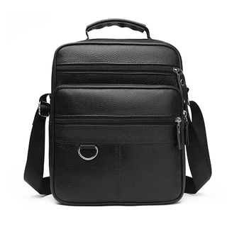 Bolsa de OmbroCouro Genuíno Negócios Bolsa de Mensageiro de Couro Bovino Casual Uso Externo Moda Novo Estilo Portátil Pequena Mochila