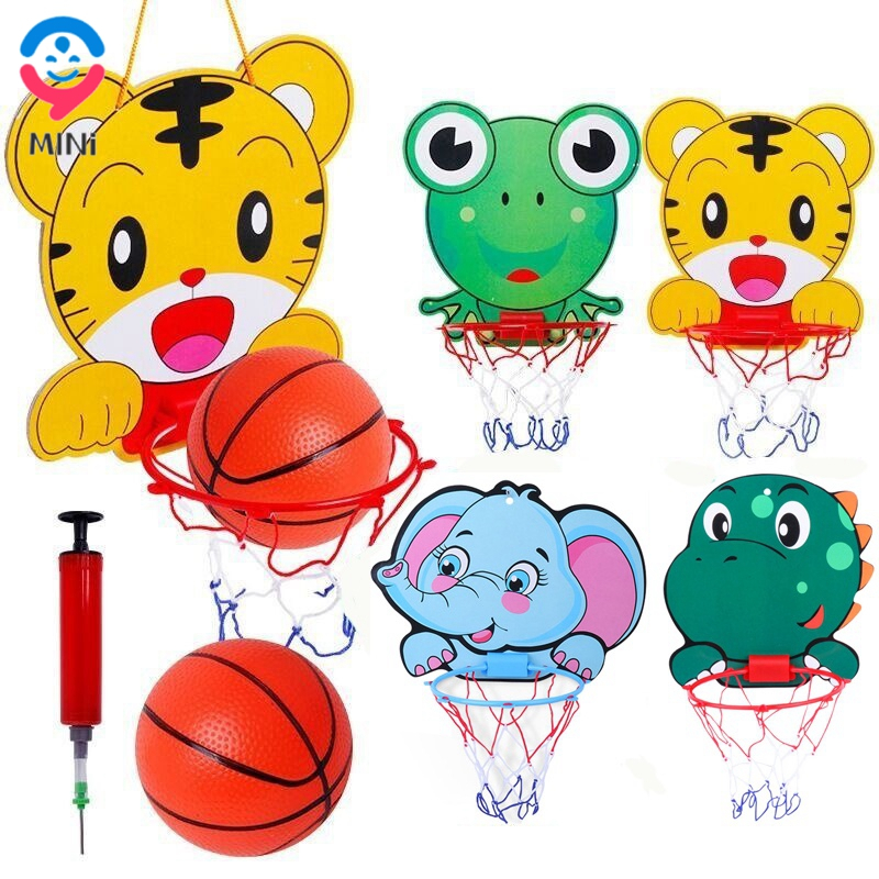 Kit de Basquete Ajustável para Crianças, Animais de Desenhos Animados,  Basquete, Exterior, Interior, Jogo, Brinquedos Esportivos