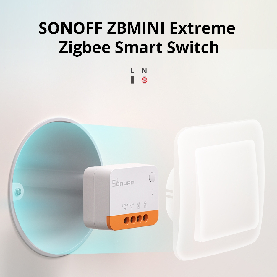 SONOFF ZBMINIL2 Interruptor Zigbee Sem Fio Neutro Necessário De Módulo De 2 Vias Smart Home Wireless eWeLink APP Control