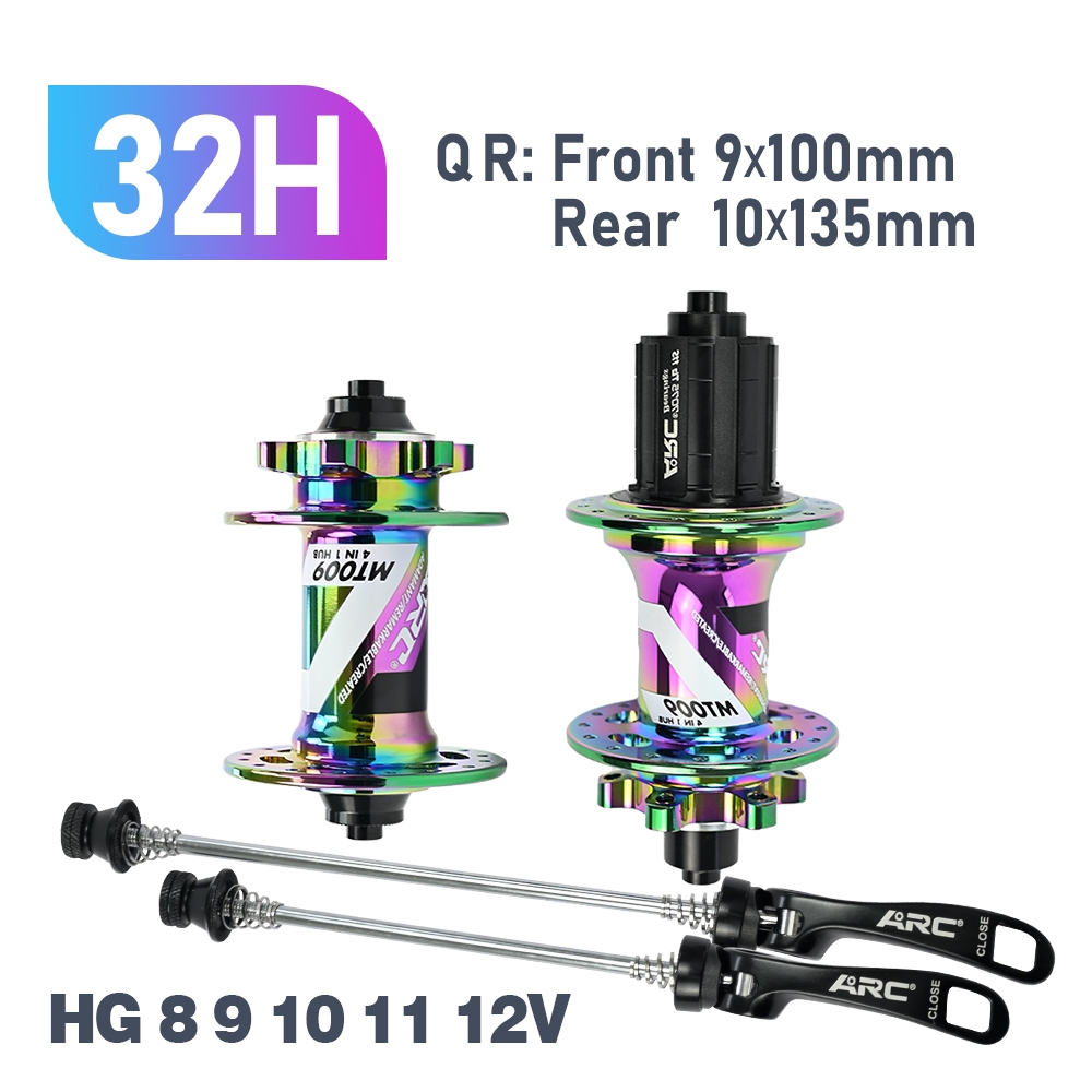 ARC MT009 32 Furos Roda Traseira HG Micro Spline XD 12 Cubo Traseiro Bike Velocidade Liberação Rápida Colorida De Alta Qualidade 6 Pawls Hub Bike Parts S & 6 Rolamentos Selados