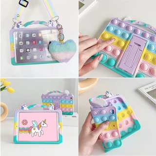 Capa Para Samsung Galaxy Tab A9/A9 Plus 2023 A9 + SM-X210 X110 8.7'11 Tablet À Prova De Choque Dos Desenhos Animados Unicórnio Sílica gel Silicone Estresse