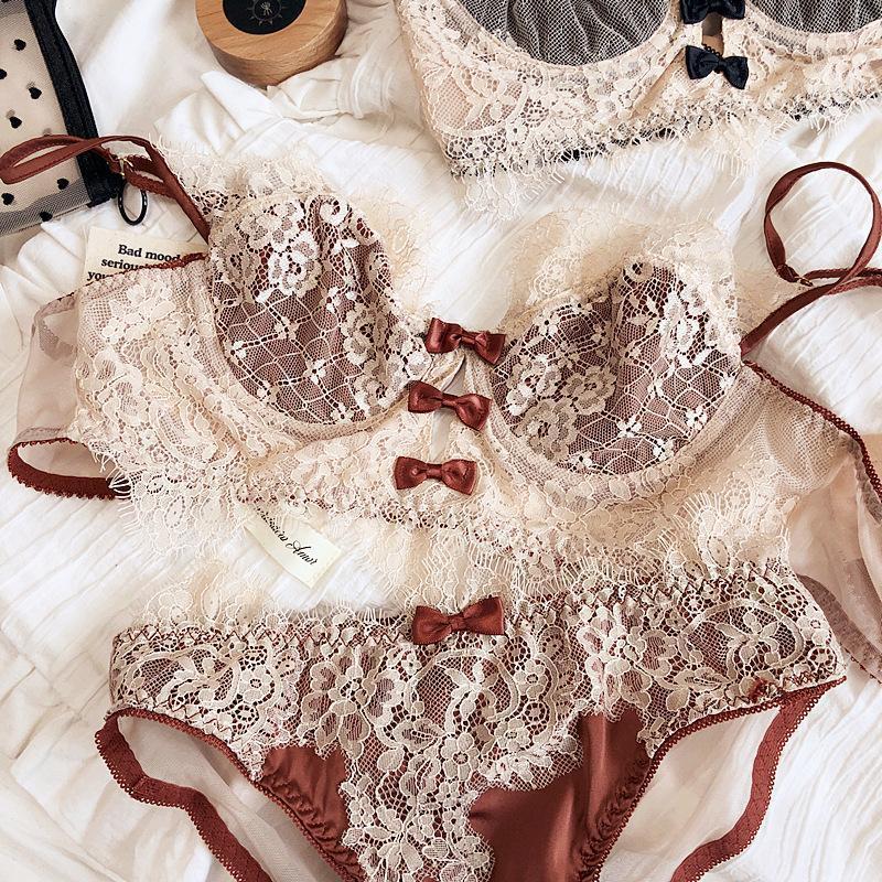 Conjunto De Roupa Íntima Calcinha Feminina Soutien De Lingerie Sem