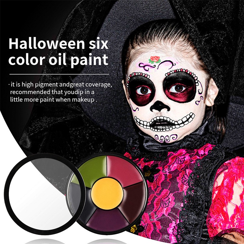VERONNI Face Body Paint Pigment Oil 6 Cores Arte Maquiagem Ferramentas Para Festa De Halloween