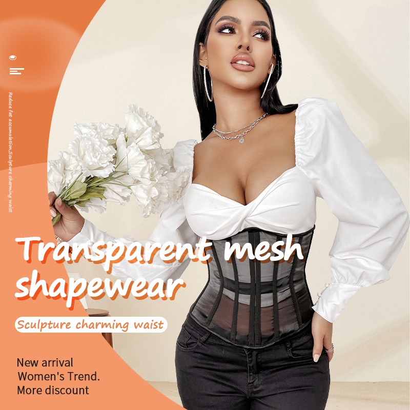 Malha Preta Cintura Trainer Emagrecimento Shapewear Underbust Espartilho Feminino Corpo Shaper S-3XL