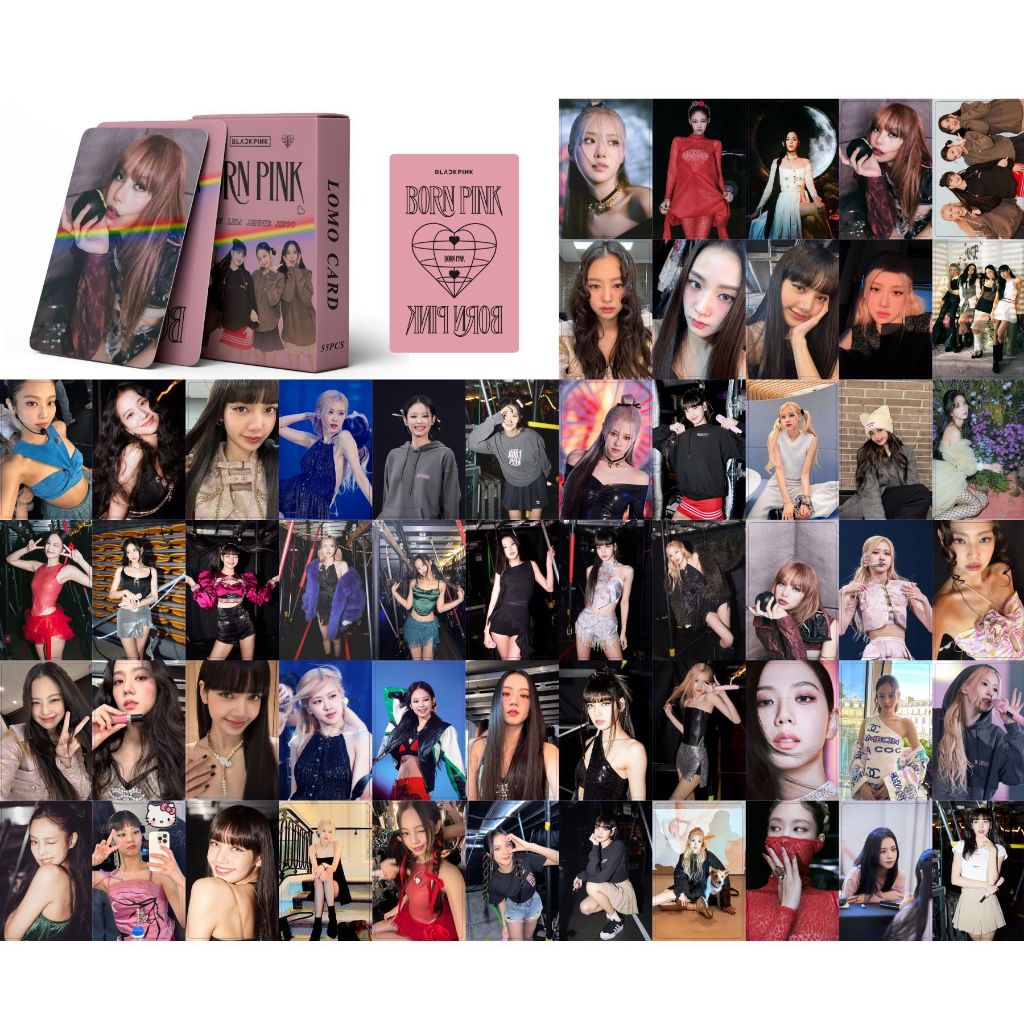 55pcs/Caixa BLACKPINK photocards 2022 Weleoming Colleelion Summer