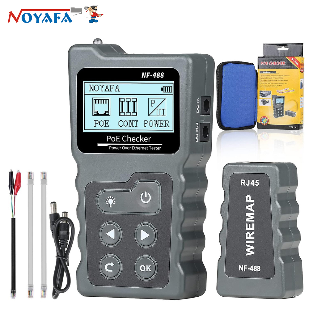NOYAFA NF-488 Rede LCD PoE Checker Over The Ethernet cat5 cat6 Lan