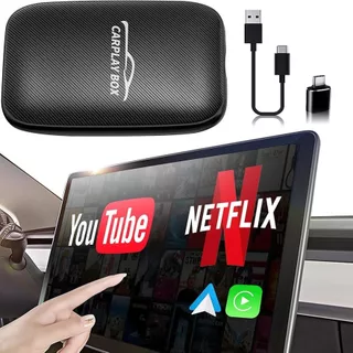 Carplay Sem Fio E Adaptador Automático Android Construído Netflix YouTube Cartão Support TF  Card Play em Oferta na Shopee