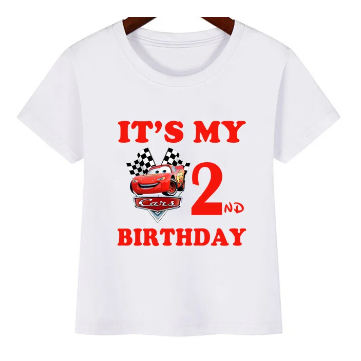 Disney Car Pixar Lightning McQueen Print Kids Clothes Minha 1 2