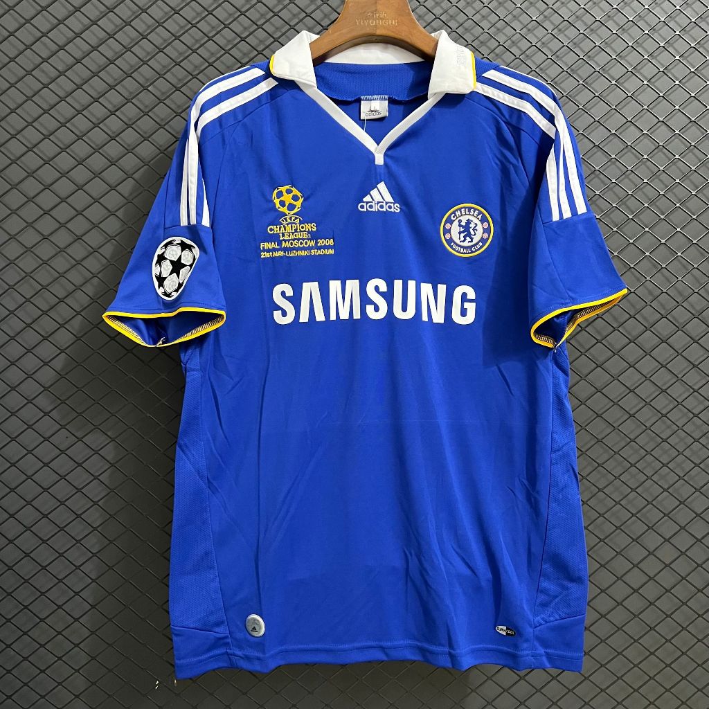 2007-2008 Liga dos Campeões Chelsea Jersey Home No. 9 Torres No. 111 Droba