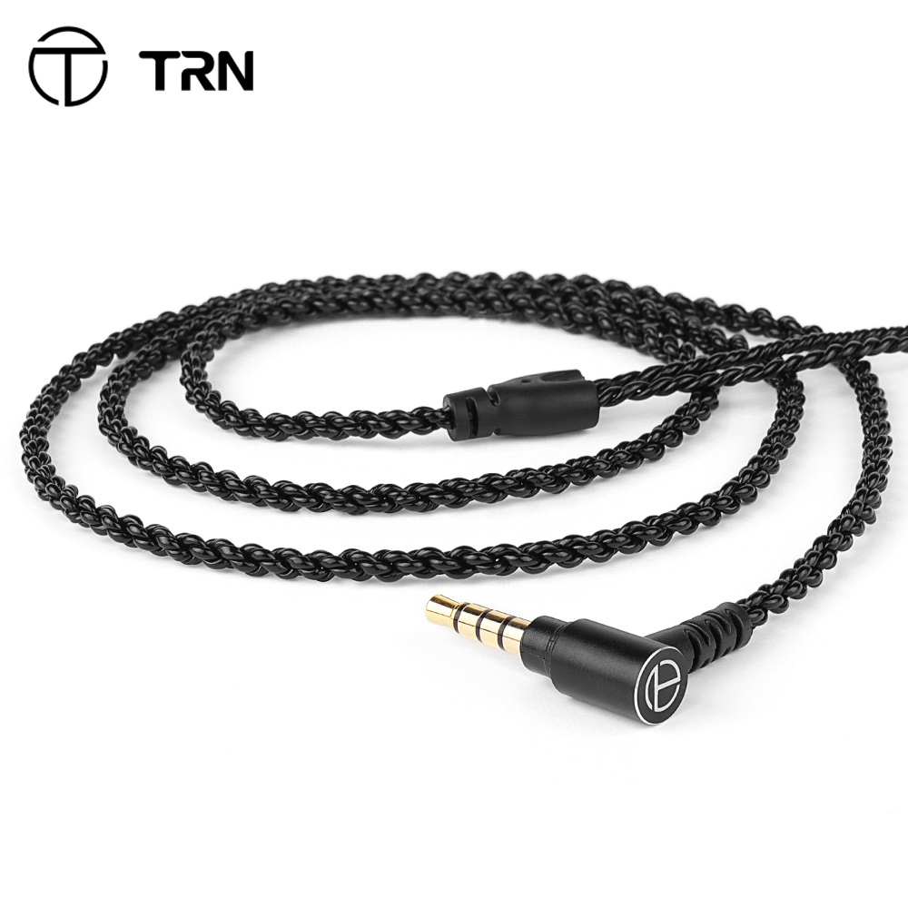 TRN A1/A1S Preto Original Substituição Estoque Cabo 0.75/0.78mm 2Pin 3.5 Milímetros Fone De Ouvido Atualizado Fio Para ST1 VX STM M10 V90S MT1