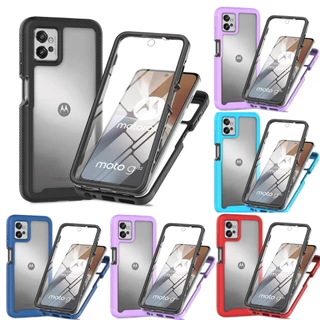 360 ° Capa De Proteção Total À Prova De Choque Para Motorola MOTO edge30 G53 G23 G62 Case PC TPU PET Filme Protetor De Tela De Duas Camadas