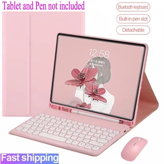 Estojo Com Teclado Para Samsung Galaxy Tab S9 S9 + S9 FE + Magnético Sem Fio Bluetooth