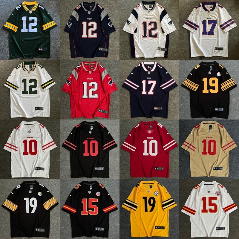 Nfl Rugby Jersey Futebol Americano Jersey Hip Hop Loose Street