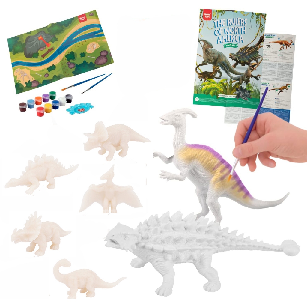 Jogo americano de PVC de dinossauro 3D conjunto de 1, jogo