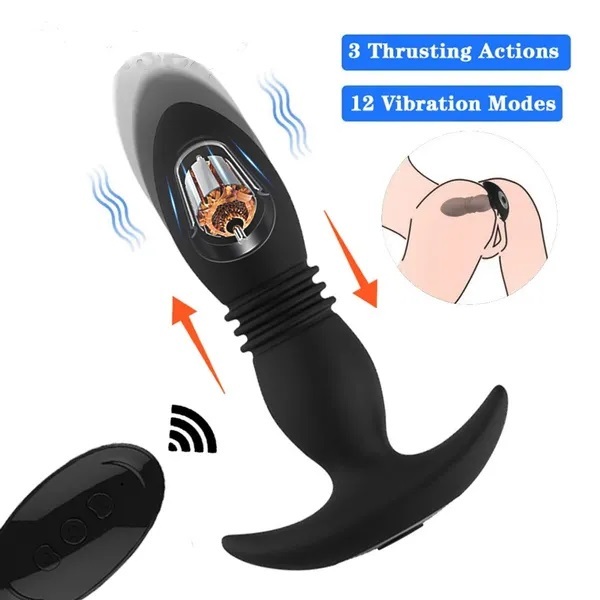 Brinquedo Sexual Masculino De Silicone À Prova D'água Massagem Da Próstata Vibrador Anal De Plug Para Homens Brinquedos Sexuais Gay