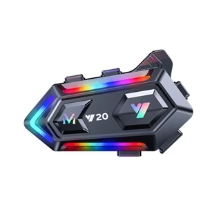 Y20 Capacete De Motocicleta Fone De Ouvido Bluetooth Para O Motociclista BT5.3 Dispositivo Telefônico À Prova Dágua 1000mAh Comunicador De Música