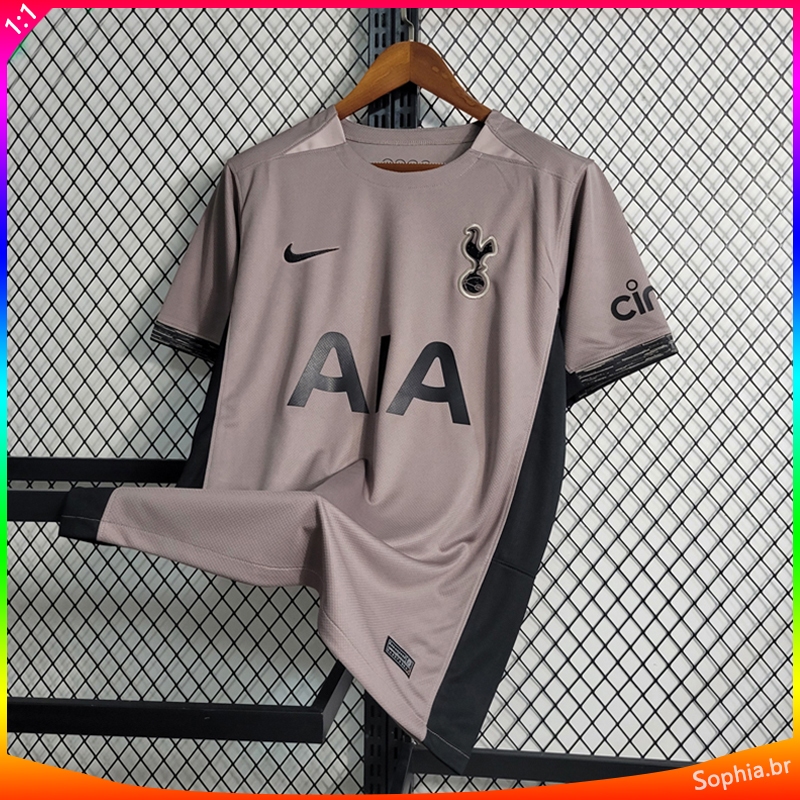 Nova Masculina Camisa do Tottenham Hotspur 2023 III Futebol Marrom Top 1: 1 Tailândia