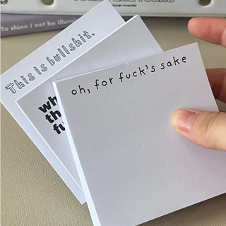  Interessante Papel de Nota 50 Folhas Bloco de Notas ins Fun Worker Resentful Memo Blank Material Escolar