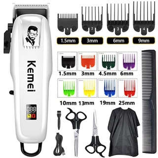 Máquina de cortar cabelo kemei 809a pg elétrico aparador de cabelo sem fio máquina de cortar cabelo profissional dos homens máquina de cortar cabelo barbeiro recarregável 809a pg