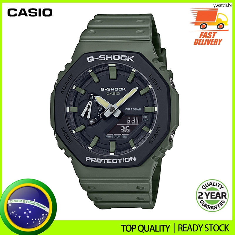 Relógio Masculino GA-2110SU Série Oak Square Resistente À Água