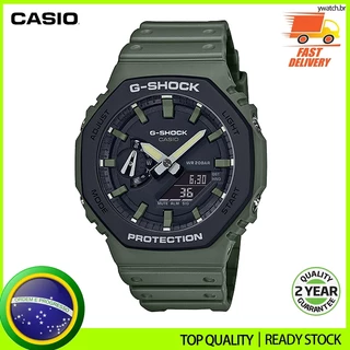 Relógio Masculino GA-2110SU Série Oak Square Resistente À Água