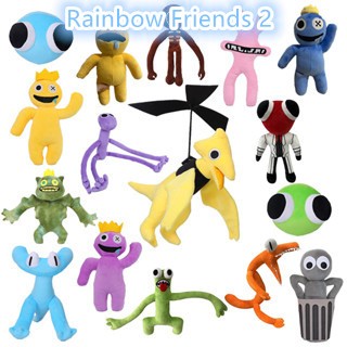 Rainbow Friends Roblox Plush Toy, desenho animado recheado boneca macia  para crianças xmas presente
