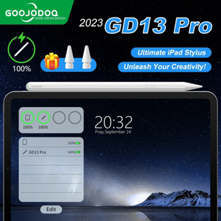 GOOJODOQ GD13pro Para iPad Pencil Stylus Com Chave De Retorno De Uma Despertar Automático E Carregador Sem Fio Mini6 8.3 Air4 Air5 10.9 2019 2020 2021 Pro11 Pro12.9