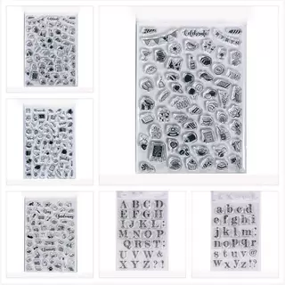Novo Planejador Silicone Clear Seal Stamp DIY Scrapbooking Álbum De Fotos Em Relevo