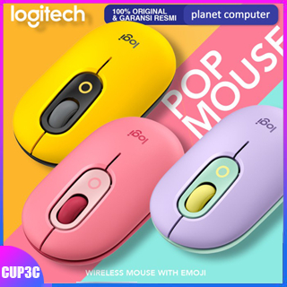 Mouse Sem Fio Logitech POP Bluetooth Wire Gamer Rato Silencioso De Alta ...