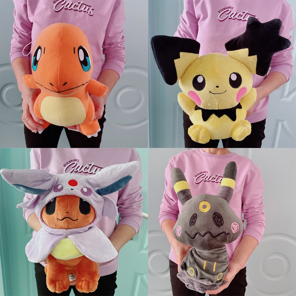 Boneco De Pelucia Sylveon Pokemon Center Pikachu Eevee Tomy