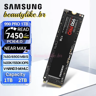 ⚡LIFE⚡ Original Samsung 990 PRO SSD 2TB 1TB M2 2280 Unidade Interna de Estado Sólido PCIe Gen 4.0 x 4 NVMe 2.0 Adequado para Computad