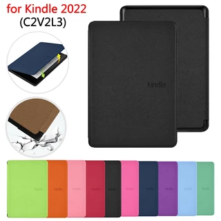 Para Kindle 2022 11a Geração C2V2L3 Cor Sólida Slimshell À Prova D'água C2V2L3 6.0 Polegadas Premium Couro De PU Leve Capa Magnética Com Acorde O Sono Automático