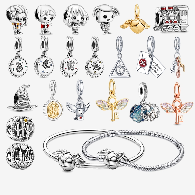 Galvanoplastia 925 Prata KUDORA Harry Series-Adequado para Jóias com Contas Original Bracelet-DIY