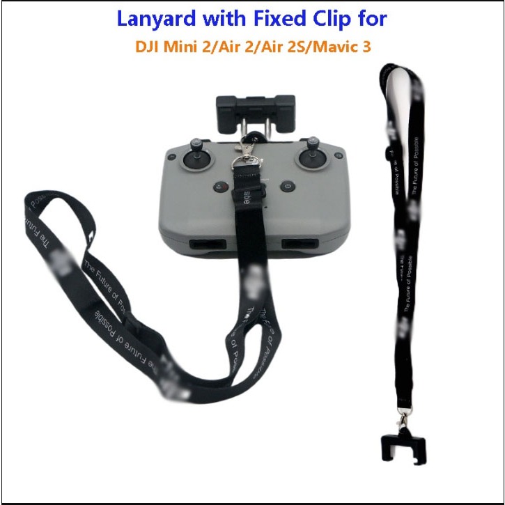 Controlador Remoto Lanyard NeckStrap Com Gancho De Clip Fixo Para DJI Mini 2/3 Pro Air 2S/Mavic 3 Drone Acessórios