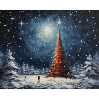 COHEALI 3 Partidas Pintura Digital Número De Natal Tinta a Óleo
